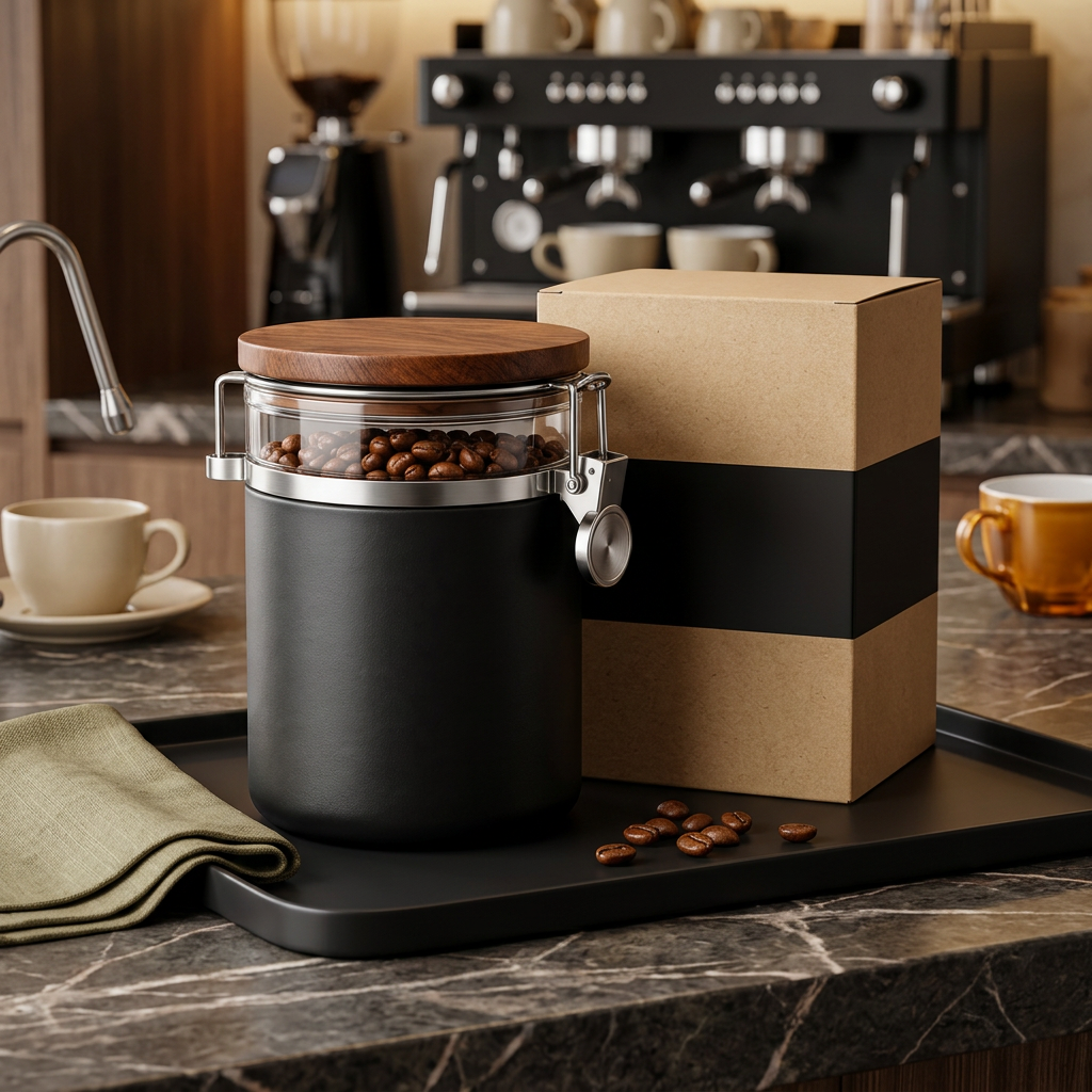 Coffee canister coffee bar editorial hero