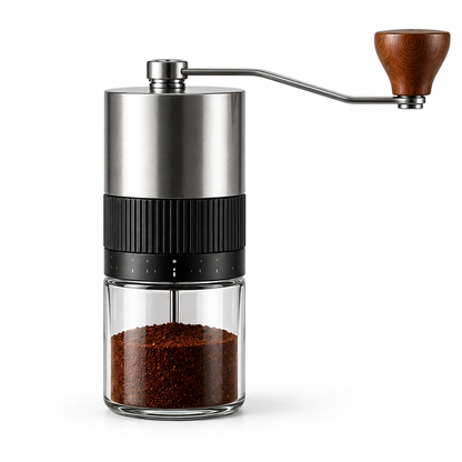 Manual grinder on pure white background